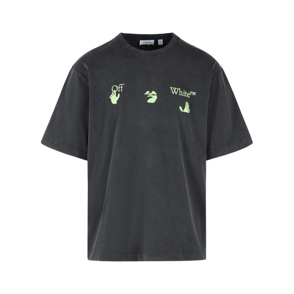 Off-White 'Bacco Arrow' Black Cotton T-Shirt Men